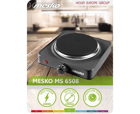 Mesko MS 6508 Black, Table top, Electric