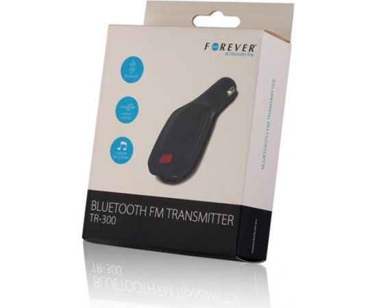 Forever TR-300 Bluetooth 4.0 FM Transmitter Auto Radio Micro SD / USB / MIC / Melns