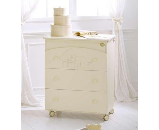 Baby Expert Coccolo Cream Art.100820  Пеленальный комод с ванночкой