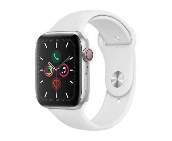 Apple Watch Series 5 44Mm Silver ALU White Sport ban+ CELL / MWWC2FD/A