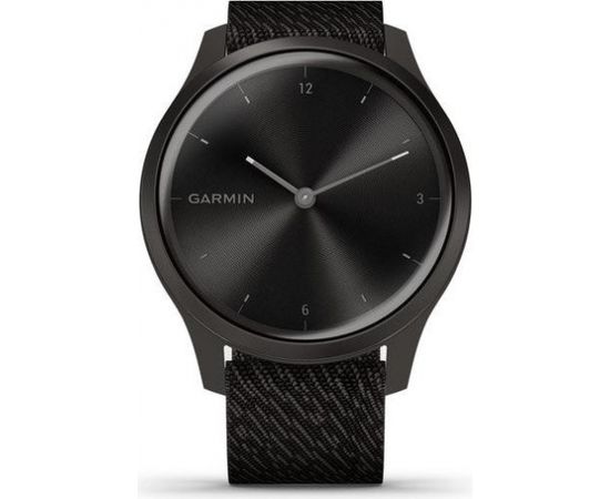 Garmin vivomove Style S/E Woven Band, graphite/black pepper