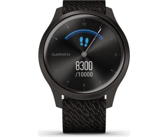 Garmin vivomove Style S/E Woven Band, graphite/black pepper