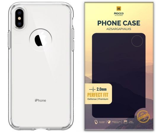 Mocco Original Clear Case 2mm Силиконовый чехол для Apple iPhone XS Max Прозрачный (EU Blister)