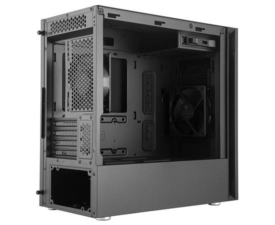 Cooler Master Silencio S400 with Steel side panel Black,  Mini ITX, Micro ATX, Power supply included Yes