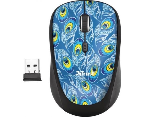 MOUSE USB OPTICAL WRL YVI/PEACOCK 23388 TRUST