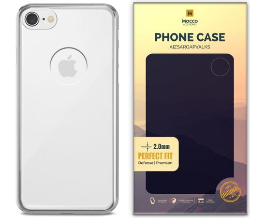 Mocco Original Clear Case 2mm Aizmugurējais Silikona Apvalks Priekš Apple iPhone 7 Caurspīdīgs (EU Blister)