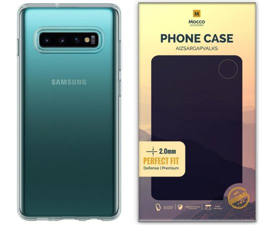 Mocco Original Clear Case 2mm Aizmugurējais Silikona Apvalks Priekš Samsung G970 Galaxy S10e Caurspīdīgs (EU Blister)