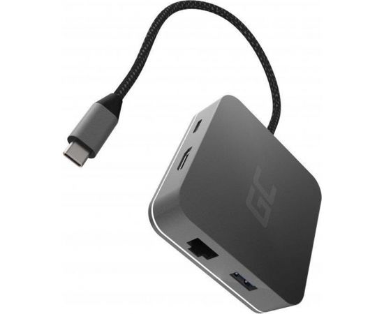 Green Cell HUB2 USB-C, 3x USB 3.0 RJ45 1Gbps HDMI 4K, DEX Nintendo Switch Apple
