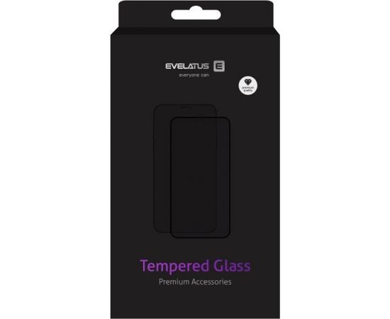 Evelatus Xiaomi Redmi Note 8 2.5D Black Frame (Edge Glue)