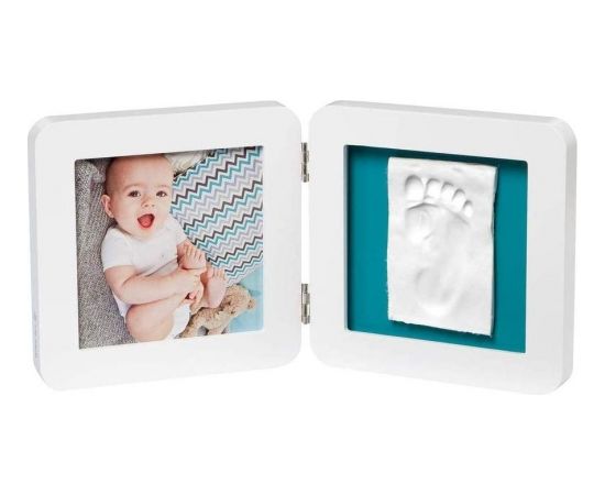 Baby Art Double 1P Essentials komplekts mazuļa pēdiņas vai rociņas nospieduma izveidošanai, balts - 3601097100