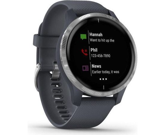 Garmin Venu, синий гранит/серебристый