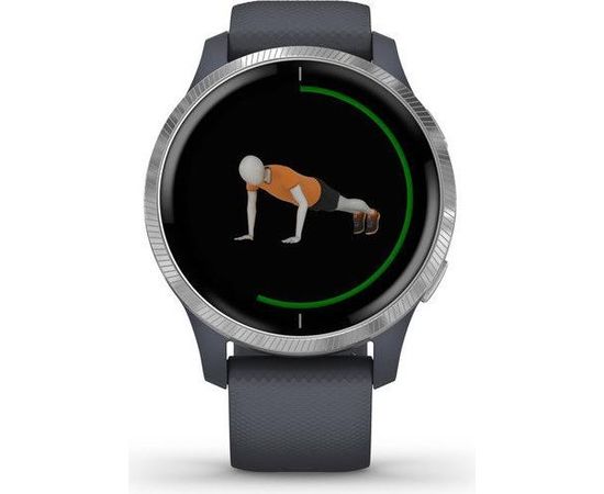 Garmin Venu, sudrabots/granīta zils