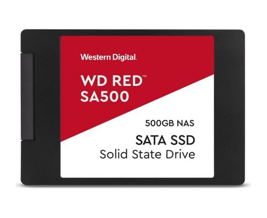WD Red SA500 NAS SSD 2.5'' 500GB SATA/600, 560/530 MB/s, 7mm, 3D NAND