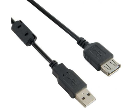 4World USB Extension Cable2.0 tye A-A M/F 3m HQ, ferrite