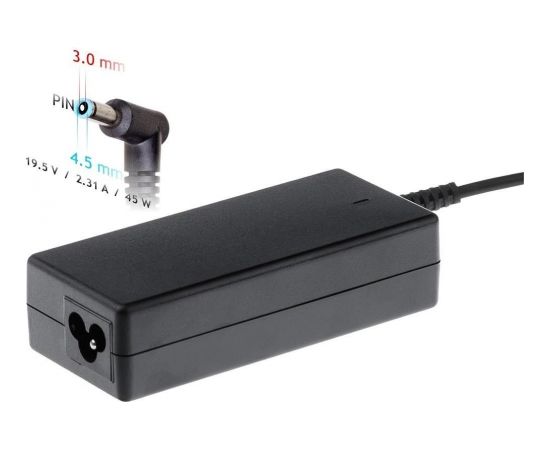 Akyga Notebook power adapter AK-ND-69 19.5V / 2.31A 45W 4.5 x 3.0 mm + pin HP