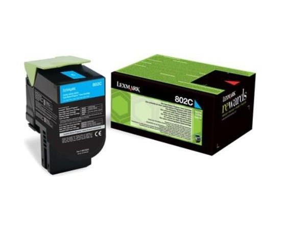 Toner Lexmark 802C cyan | return | 1000 pgs| CX310dn / CX310n / CX410de / CX410d