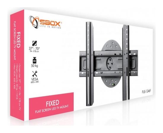 Sbox Fixed Flat Screen LED TV Mount 37"-70" 50kg PLB-1246F