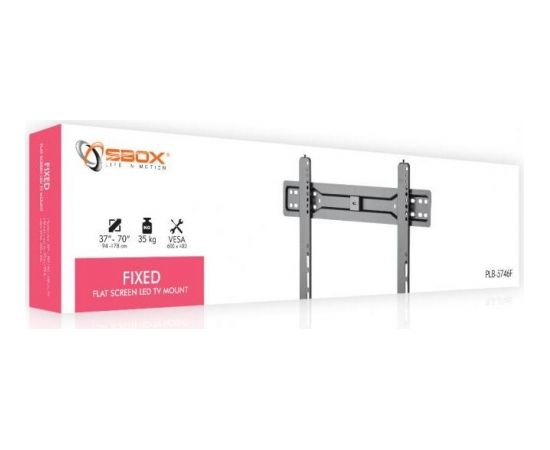 Sbox Fixed Flat Screen LED TV Mount 37"-70" 35kg PLB-5746F