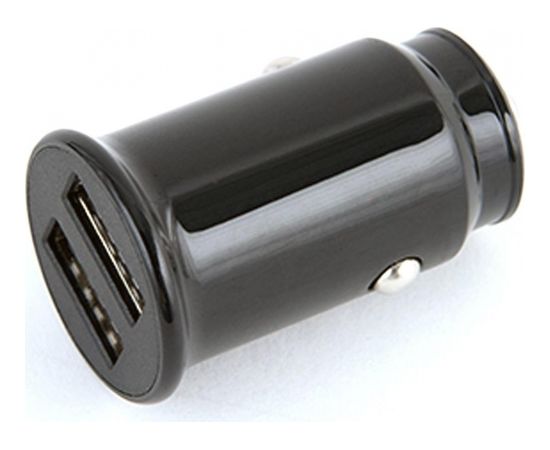 Platinet PLCR22B Универсальный мини Dual USB 3.4A Быстрое Автомобильное зарядное устройство + 1m кабель Черный