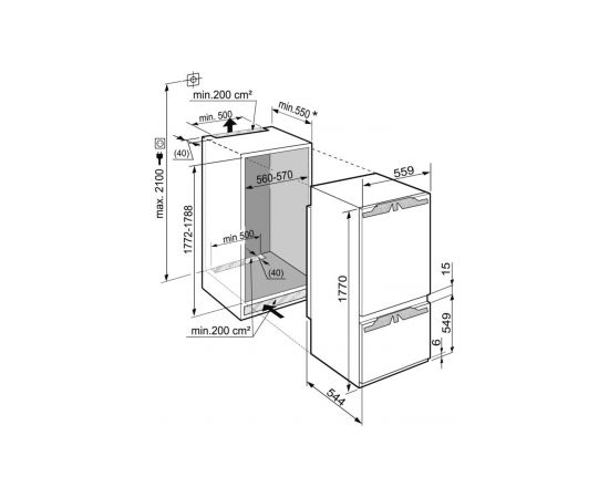 Liebherr ICBP 3266 Premium BioFresh 178cm