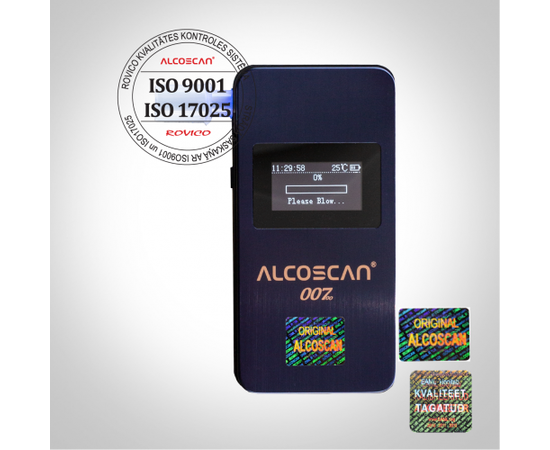 ALCOSCAN 007 A-klases Alkometrs OLED