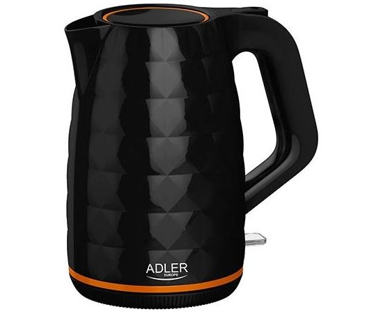 ADLER AD 1277 Black Elektriskā tējkanna 1.7L 2200W