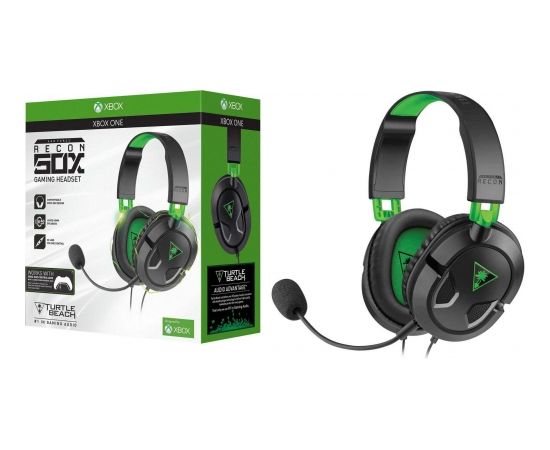 Turtle Beach Ear Force Recon 50X Gaming Headset Wired - Black (PS4, Xbox One, PC)