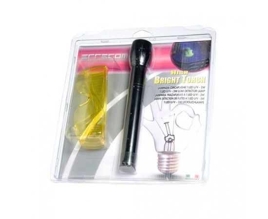 UV LED lukturis ar brillēm High Bright Torch RK1269