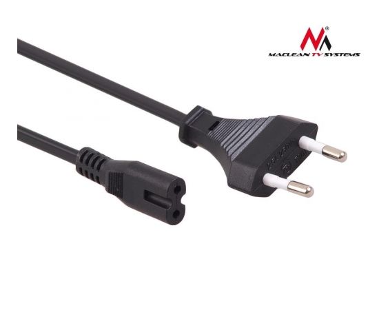 Maclean MCTV-809 Power cable 2 pin 1,5M plug EU