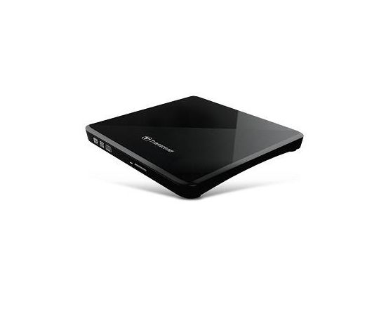 TRANSCEND 8X DVDS-K Ultra-slim Writer USB 2.0 extern Black CD-R/RW DVD+/-R DVD+/-RW DVD+/-R DL DVD-RAM