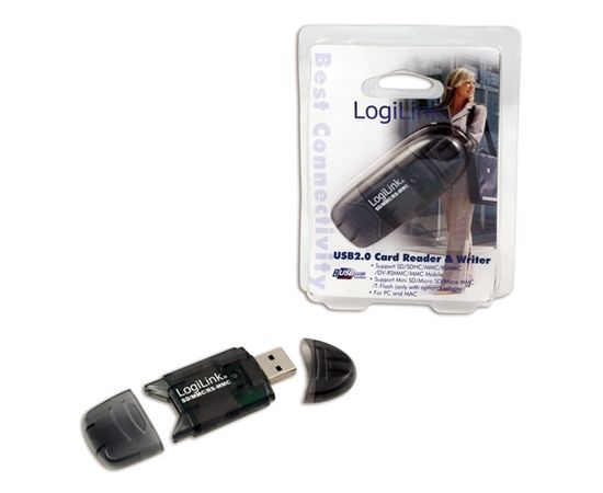 Logilink Cardreader USB 2.0 Stick external for MMC, RS-MMC, SD and SD HC