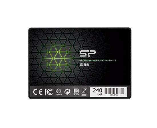 Silicon Power S56 240 GB, SSD form factor 2.5", SSD interface Serial ATA III, Write speed 530 MB/s, Read speed 560 MB/s