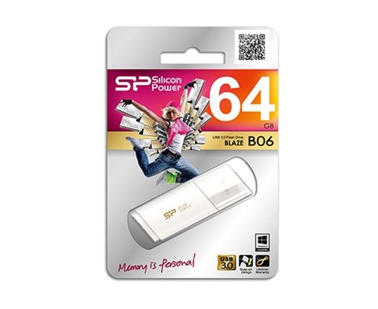 Silicon Power Blaze U06 64 GB, USB 3.0, White