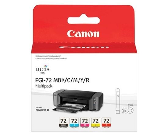 INK CARTRIDGE MULTI BK/C/M/Y/R/PGI-72 6402B009 CANON