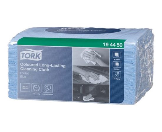 Lupatiņas TORK PREMIUM W8 sistemai,izmēri: 38 x 30 cm., 40gab./iepak., zilā krāsā