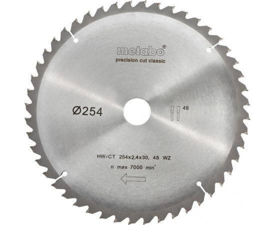 Zāģripa 305x2,4/1,6x30mm, z56, WZ, -5°. Classic, Metabo