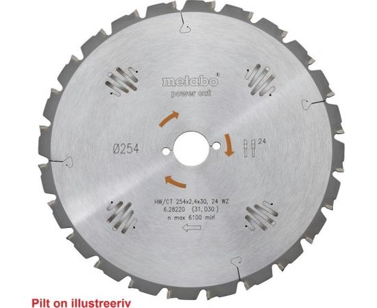 Ripzāģa asmens 190x2,2/1,4x30, z48, WZ, 15°. Precision Cut. KS 66 / KSE 68, Metabo