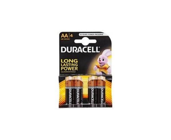 Baterijas Duracell AA Alkaline 4pack