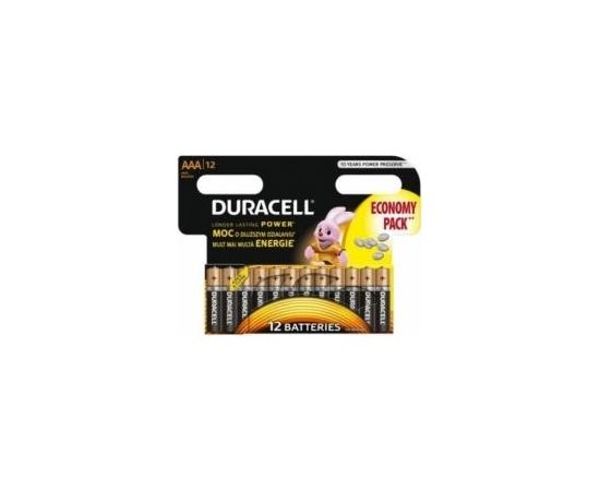 Duracell LR03 AAA Batteries - 12 Pack