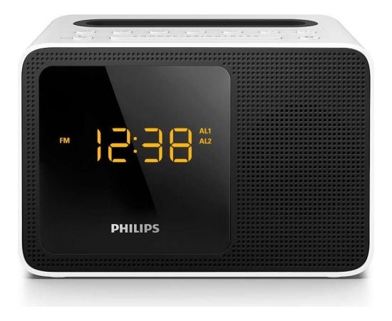 PHILIPS AJT5300W/12 Radio pulkstenis ar Bluetooth, balts