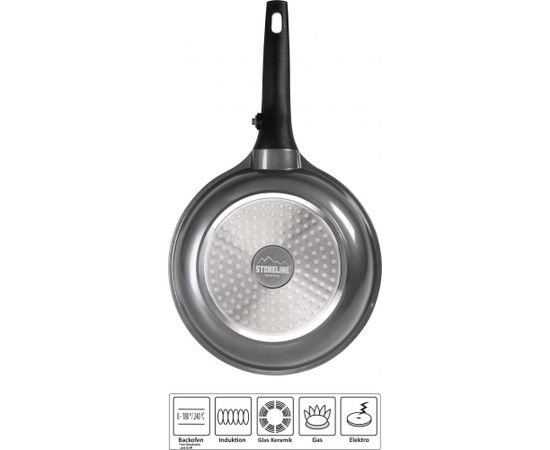 Stoneline Imagination PLUS 19940 Frying Pan, 20 cm, Suitable for all cookers including induction, Anthracite, Non-stick coating, Removable handle