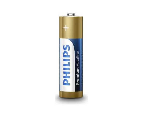 PHILIPS baterijas AA / LR6 Premium Alkaline (iepakojumā 4 gab) - LR6M4B/10