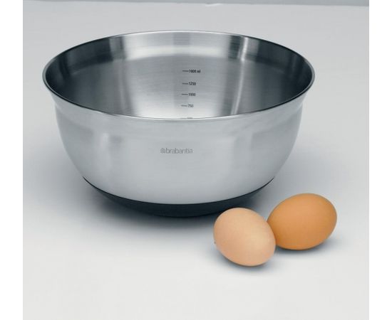 BRABANTIA Putošanas bļoda, 1,6 litrs, Matt Steel - 363849