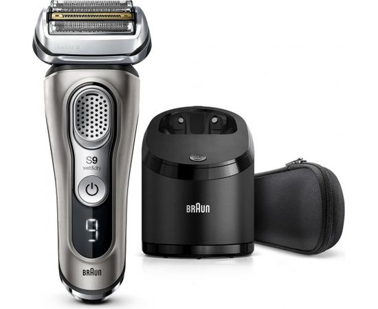 BRAUN 9365CC elektriskais skuveklis Wet & Dry, sudraba Бритвы для мужчин