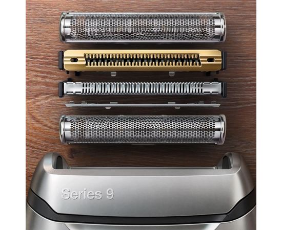 BRAUN 9365CC elektriskais skuveklis Wet & Dry, sudraba Бритвы для мужчин