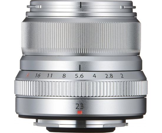 Fujifilm Fujinon XF 23mm f/2.0 R WR objektīvs, sudrabots