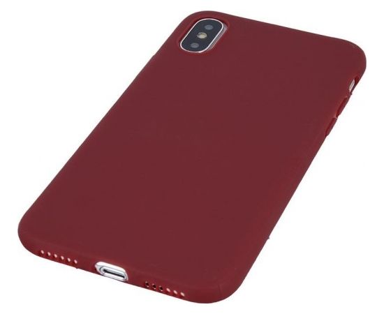 Mocco Ultra Slim Soft Matte 0.3 mm Матовый Силиконовый чехол для Apple iPhone 11 Pro Темно Красный