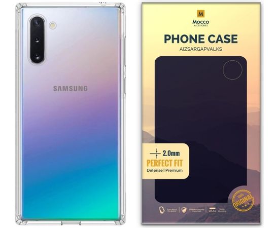 Mocco Original Clear Case 2mm Силиконовый чехол для Samsung N970 Galaxy Note 10 / Note 10 5G Прозрачный (EU Blister)