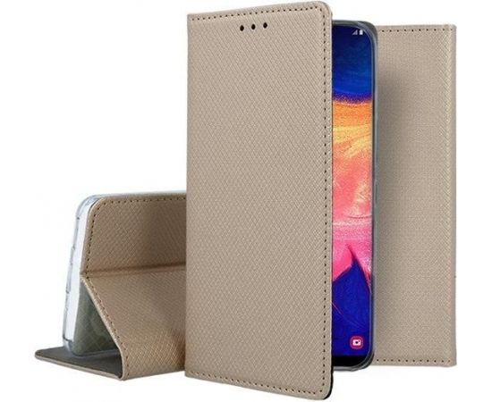 Mocco Smart Magnet Book Case Grāmatveida Maks Telefonam Xiaomi Redmi 8A Zeltains