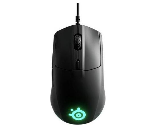 SteelSeries Rival 3 Gaming Mouse, Wired, Black